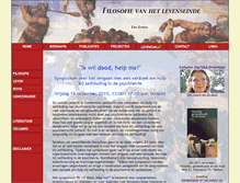 Tablet Screenshot of filosofievanhetlevenseinde.nl